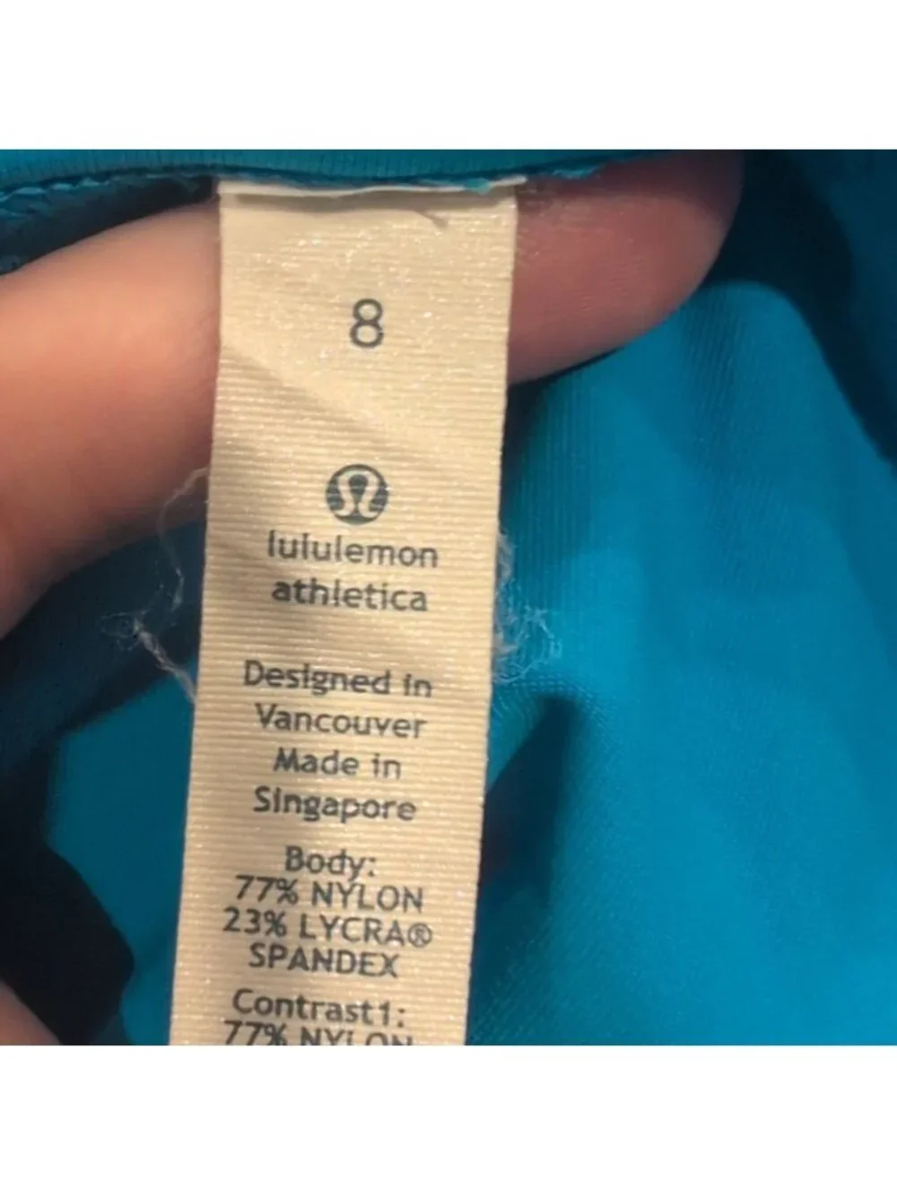 Lululemon Run: Inspire Crop II Beach Blanket Blue / Wee Are From Space Aquamari